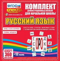 Динамические раздаточные пособия. Русский язык (комплект демонстрационных материалов). Касса букв, слогов, звуковых схем с набором интерактивных таблиц. - fgospostavki.ru - Щёлково