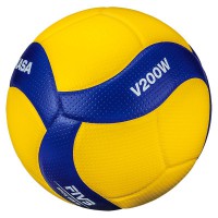 Мяч волейбольный Mikasa V200W (размер 5, синтетическая кожа, профессиональный) - fgospostavki.ru - Щёлково
