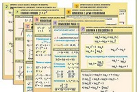 Комплект таблиц по всему курсу "Алгебра и начала анализа" (50 таблиц, А1, полноцветные, ламинированные) - fgospostavki.ru - Щёлково