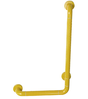Поручень опорный L-образный вертикальный (желтый) - fgospostavki.ru - Щёлково