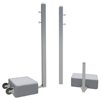 Бадминтонные стойки мобильные (с противовесами, на колесах) - fgospostavki.ru - Щёлково