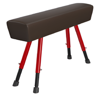 Конь гимнастический переменной высоты (чехол из натуральной кожи) - fgospostavki.ru - Щёлково