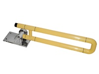 Поручень откидной с антибактериальным покрытием (желтый) - fgospostavki.ru - Щёлково