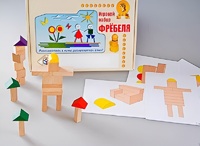 Игровой набор Фребеля "Конструктор деревянный без соединений-3" (Серия "Эксперимент") - fgospostavki.ru - Щёлково