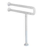 Поручень напольно-настенный с антибактериальным покрытием (белый) - fgospostavki.ru - Щёлково