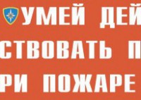 Комплект плакатов "Умей действовать при пожаре" - fgospostavki.ru - Щёлково