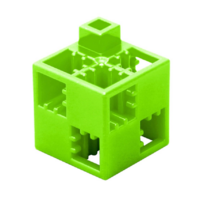 Кубик-основание желто-зеленый 20х20 Artec - fgospostavki.ru - Щёлково