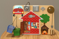 Настенная панель «Загородный домик» - fgospostavki.ru - Щёлково