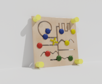 Тактильно-развивающая панель с лабиринтами - fgospostavki.ru - Щёлково