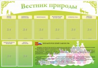 Стенд "Вестник природы" Вариант 4 - fgospostavki.ru - Щёлково