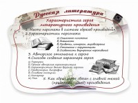 Стенд резной "Характеристика героя литературного произведения" - fgospostavki.ru - Щёлково