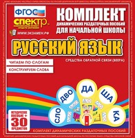 Динамические раздаточные пособия. Русский язык (веера). Читаем по слогам (слоги из двух букв). Конструируем слова (слоги из двух и трех букв). - fgospostavki.ru - Щёлково