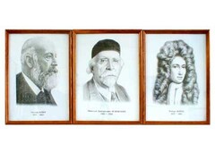 Портреты выдающихся химиков (деревянная рамка, под стеклом) - fgospostavki.ru - Щёлково