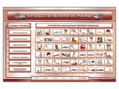 Трехсекционный базовый комплект "Травмы. Кровотечения. Ожоги" для учащихся общеобразовательных учреждений - fgospostavki.ru - Щёлково