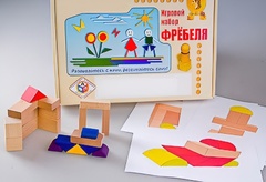 Игровой набор Фребеля "Конструктор деревянный без соединений-2" (Серия "Эксперимент") - fgospostavki.ru - Щёлково