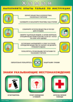Таблица "Выполняйте опыты только по инструкции" (100х140 сантиметров, винил) - fgospostavki.ru - Щёлково