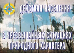 Комплект плакатов "Действия населения в ЧС природного характера" - fgospostavki.ru - Щёлково