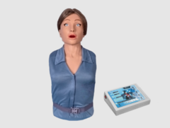 Тренажер-манекен взрослой пострадавшей женщины "Ирина" (голова, торс) для отработки приемов сердечно-легочной реанимации - fgospostavki.ru - Щёлково