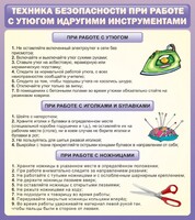 Стенд "Техника безопасности при работе с утюгом" - fgospostavki.ru - Щёлково