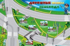 Магнитно-маркерная доска "Дорожные правила пешехода" с комплектом тематических магнитов - fgospostavki.ru - Щёлково
