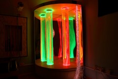 Сенсорный уголок большой с двумя колоннами, двусторонней подсветкой и фибероптическими нитями. VIP класс. - fgospostavki.ru - Щёлково