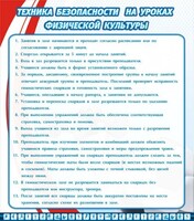 Стенд "Техника безопасности на уроках физкультуры" - fgospostavki.ru - Щёлково
