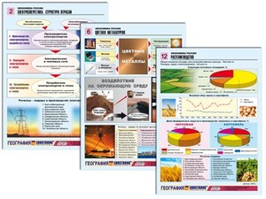 Комплект таблиц по географии "Экономика России" раздаточные (цветные, ламинированные, А4, 16 штук) - fgospostavki.ru - Щёлково