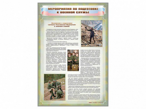 Стенд "Мероприятия обязательной подготовки граждан к военной службе" - fgospostavki.ru - Щёлково