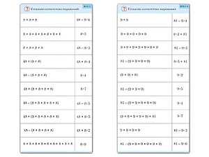 Комплект карточек (10) "Обучающий калейдоскоп. Умножение на 7, 8 и 9" - fgospostavki.ru - Щёлково