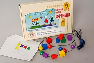 Игровой набор Фребеля "Бусы-шнуровка" (серия "Эксперимент") - fgospostavki.ru - Щёлково