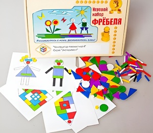 Игровой набор Фребеля "Конструктор плоскостной-4" (Серия "Эксперимент") - fgospostavki.ru - Щёлково