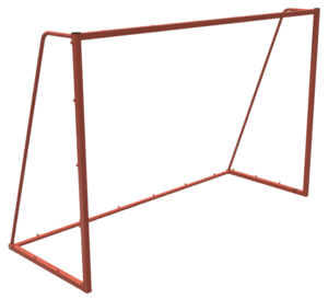 Ворота для минифутбола (2 штуки, без сетки) - fgospostavki.ru - Щёлково