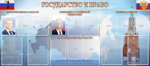 Стенд "Государство и право" - fgospostavki.ru - Щёлково