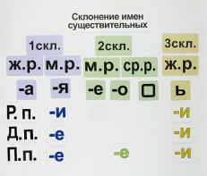 Набор магнитных карточек "Склонение имен существительных" - fgospostavki.ru - Щёлково