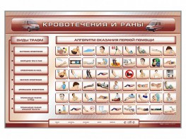 Трехсекционный базовый комплект "Травмы. Кровотечения. Ожоги" для учащихся общеобразовательных учреждений - fgospostavki.ru - Щёлково