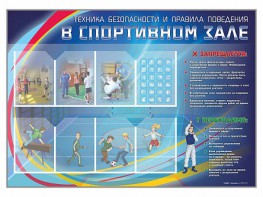 Стенд-уголок "Техника безопасности и правила поведения в спортивном зале" - fgospostavki.ru - Щёлково