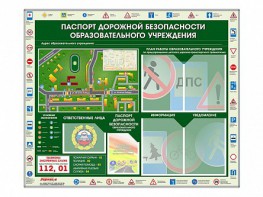 Стенд-уголок "Паспорт дорожной безопасности образовательного учреждения" - fgospostavki.ru - Щёлково