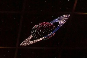 Потолок "Звездное небо с анимационным фибероптическим эффектом сатурн" - fgospostavki.ru - Щёлково