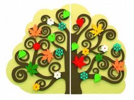 Сенсомоторное декоративно-развивающее панно "Времена года" - fgospostavki.ru - Щёлково