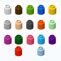  Элемент конструктора одиночный одноцветный Color Blocks 100 штук - fgospostavki.ru - Щёлково