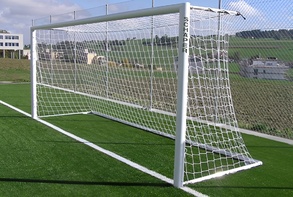 Сетка для футбольных ворот (нить 2,2 миллиметра, 7,5Х2,5Х(1Х2) ячейка 100Х100) - fgospostavki.ru - Щёлково