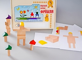 Игровой набор Фребеля "Конструктор деревянный без соединений-3" (Серия "Эксперимент") - fgospostavki.ru - Щёлково