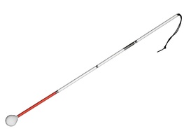 Трость складная ориентационная на крючке 100 сантиметров - fgospostavki.ru - Щёлково