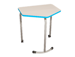 Стол мобильный модульный трапециевидный FLEXY с антивандальной кромкой - fgospostavki.ru - Щёлково