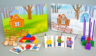 Игровой набор Фребеля "Заюшкина избушка" (серия "Сказочный мир". Выпуск 1) - fgospostavki.ru - Щёлково