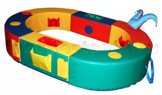 Манеж овальный 150х100х30 см (без мягкого дна) - fgospostavki.ru - Щёлково