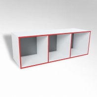 Открытая настенная полка-3-х секционная ТР3 ЛДСП  - fgospostavki.ru - Щёлково