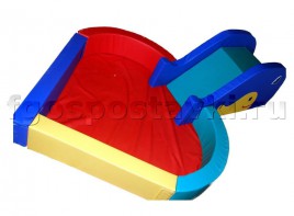 Сухой бассейн "Сердечко" с горкой 160х80х90 сантиметров - fgospostavki.ru - Щёлково