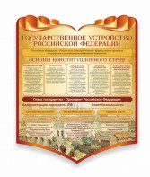 Стенд "Государственное устройство Российской Федерации" Вариант 3 - fgospostavki.ru - Щёлково