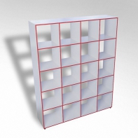 Шкаф открытый многосекционный ТР20 ЛДСП - fgospostavki.ru - Щёлково